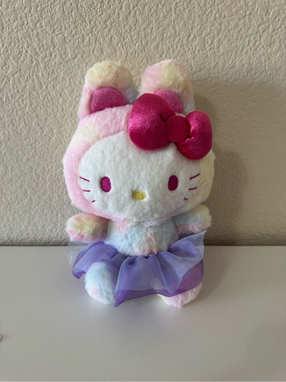 Hello Kitty Bunny Nakajima Rainbow Plush